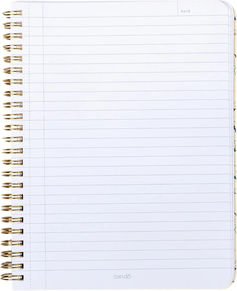 ban.do Rough Draft Mini Notebook, Pink Plaid
