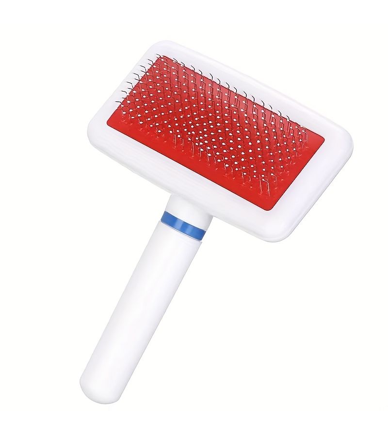 White De Shedding Dog Cat Comb Brush Grooming Tool For Golden Retriever Teddy Puppy - Image 4