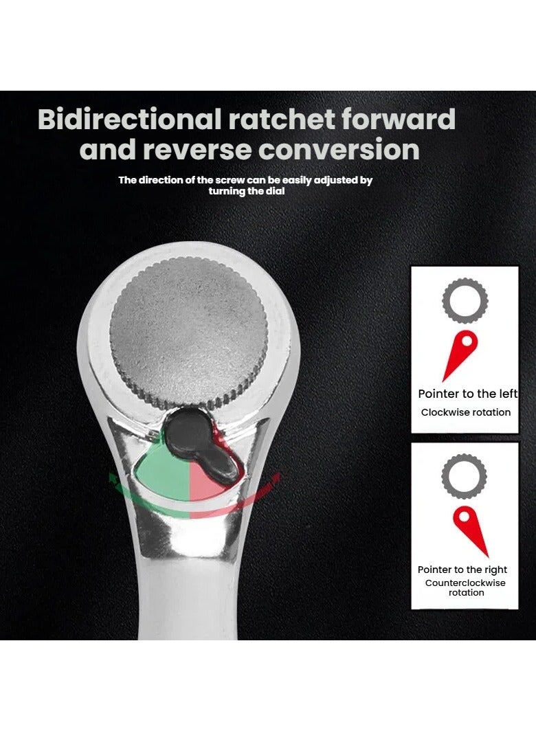 Hex key ratchet wrench tool set suitable for home appliance repair and furniture assembly - Image 4