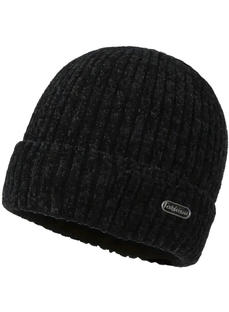 GoodBuy Winter  Head Downy ice cap beanie baded with fur, For cold weather - Image 1