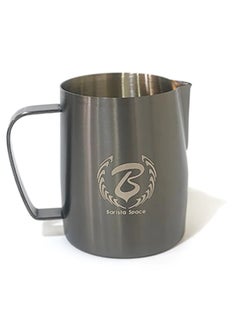 Barista Space Barista Space Sandy Black Milk Pitcher, Capacity -450ml – Perfect for Latte Art, Made from Durable Stainless Steel for Easy Frothing and Pouring  - Image 1