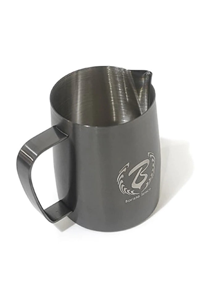 Barista Space - Barista Space Sandy Black Milk Pitcher, Capacity -450ml – Perfect for Latte Art, Made from Durable Stainless Steel for Easy Frothing and Pouring - Image 1