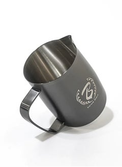 Barista Space Barista Space Sandy Black Milk Pitcher, Capacity -450ml – Perfect for Latte Art, Made from Durable Stainless Steel for Easy Frothing and Pouring  - Image 4