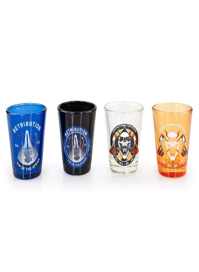 Call Of Duty Exclusive Call of Duty: Infinite Warfare Shot Glasses | Collector's Set of 4 | 2 FL Oz. - Image 1
