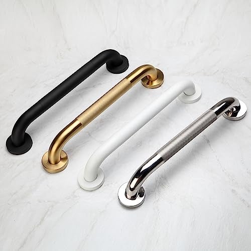 Rackickyer Shower Grab Bar, 2 Pack 24 Inch Gold Bathroom Grab Bar, 1.25" Diameter 304 Stainless Steel Anti-Slip Grab Bars for Bathtubs and Showers, Handicap Shower Grab Bar for Seniors Elderly - Image 5