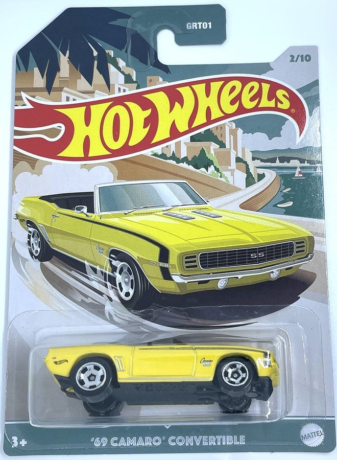 Hot Wheels - '69 Camaro Convertible - Convertible Series 2/10 [Yellow] - Walmart Exclusive
