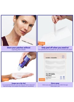 WRINKLES SCHMINKLES Wrinkles Schminkles Under Eye Patches - Rejuvenate Wrinkles with Medical Grade Silicone Reusable Anti-Wrinkle Patches for Under Eye Treatment, Banish Dark Circles (3 Pairs)  - Image 4