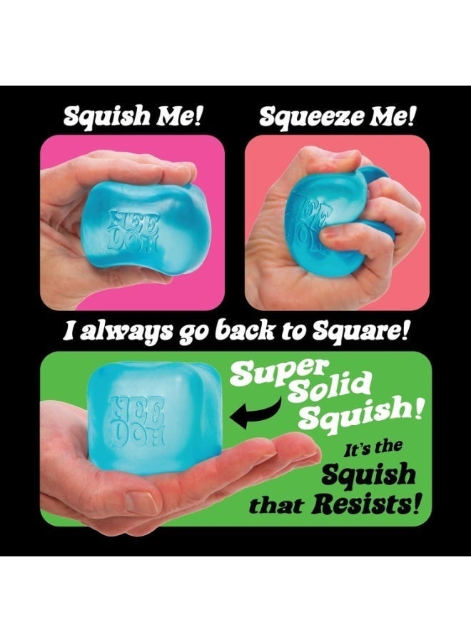 Needoh Schylling NeeDoh Nice Cube -Sensory Squeeze Toy with Super Solid Squish - 2.25" Cube - Image 2