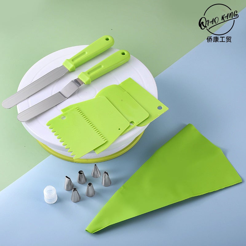 Cake Turntable Decorating Turntable Decorating Table Rotating Table Cake Making Tools Suit Birthday Baking Home Suit - Image 2