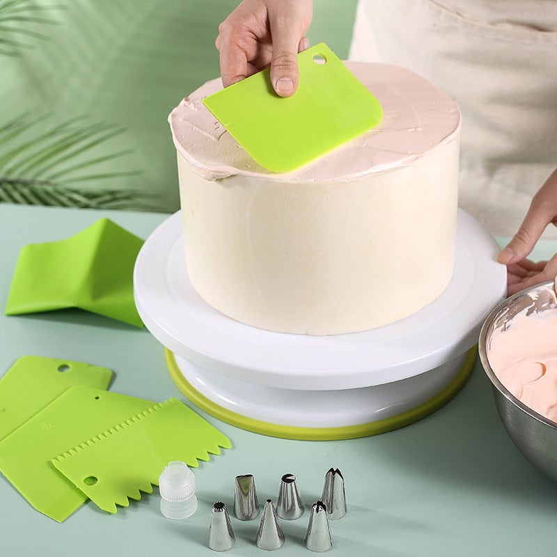 Cake Turntable Decorating Turntable Decorating Table Rotating Table Cake Making Tools Suit Birthday Baking Home Suit - Image 3