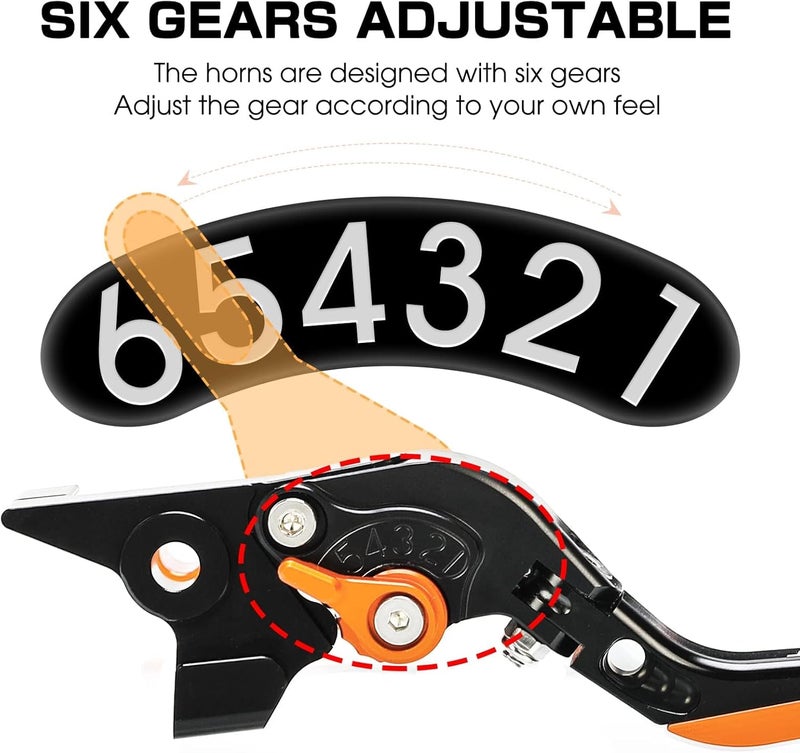 LANQIAN Foldable Extendable Brake & Clutch Levers Set - Image 3