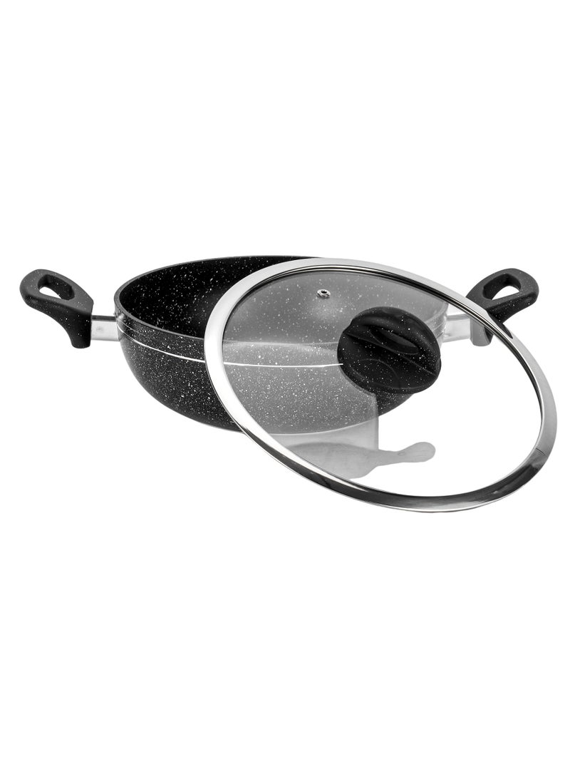 Delcasa 10 pcs non stick Induction Cookware set Aluminum with granite coating with 5 Layer construction