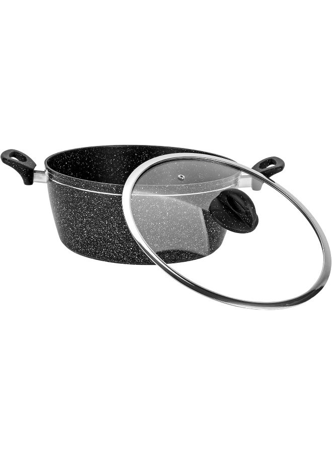 DELCASA Delcasa 10 pcs non stick Induction Cookware set Aluminum with granite coating with 5 Layer construction  - Image 5