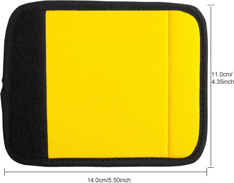 Careteilly Luggage Handle Wrap for Suitcase Unique Luggage Identifiers/Tag/Spotter/Marker for Travel Accessories ariport Baggage Briefcase -Yellow - Image 2