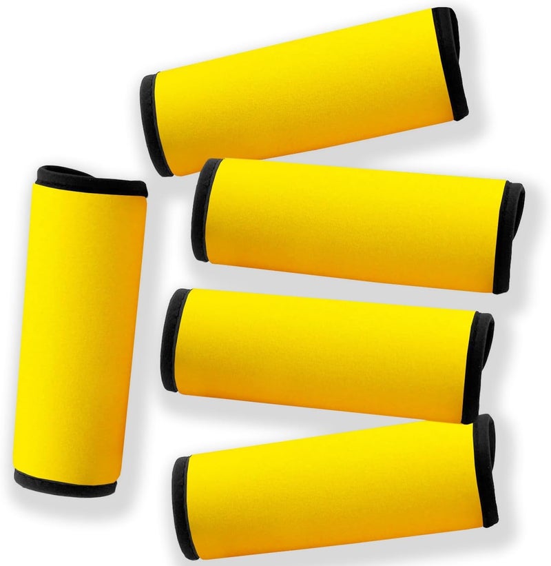Careteilly Luggage Handle Wrap for Suitcase Unique Luggage Identifiers/Tag/Spotter/Marker for Travel Accessories ariport Baggage Briefcase -Yellow - Image 1