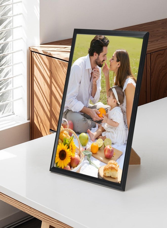 Edenseelake مجموعة إطارات صور إيدنسيلك 8x10، 6 قطع، إطارات صور سوداء متعددة الاستخدامات لصور 5x7 مع إطار داخلي أو 8x10 بدون إطار داخلي، إطار صور للمعرض للتعليق على الحائط أو وضعه على الطاولة - Image 4