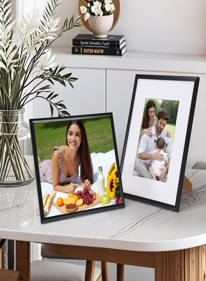 Edenseelake مجموعة إطارات صور إيدنسيلك 8x10، 6 قطع، إطارات صور سوداء متعددة الاستخدامات لصور 5x7 مع إطار داخلي أو 8x10 بدون إطار داخلي، إطار صور للمعرض للتعليق على الحائط أو وضعه على الطاولة - Image 5