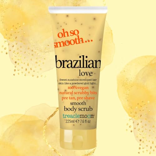 Treaclemoon Oh So Smooth Brazilian Love Body Scrub 225ml – Exfoliating Pre-Tan & Pre-Shave Scrub with Natural Scrubby Bits, Vegan, Moisturizing & Scented for Soft, Smooth Skin | Suitable for All Skin - Image 3
