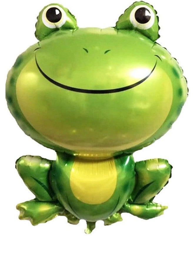 LYK 4Pcs Frog Balloons Decorations Large Green Frog Mylar Foil Balloons For Animal Frog Reptile Themed Birthday Baby Shower Party Decoration Supplies - Image 5