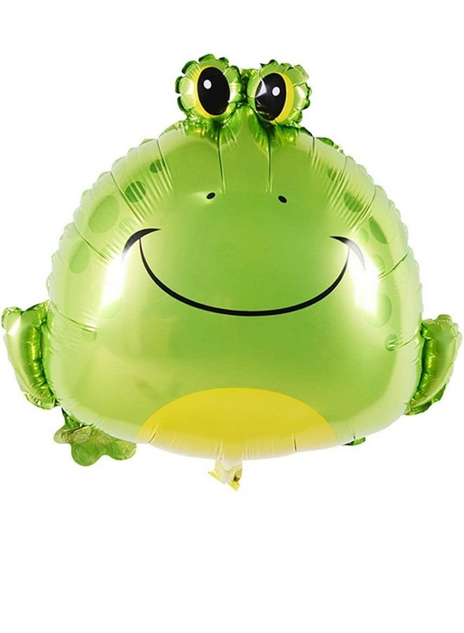 LYK 4Pcs Frog Balloons Decorations Large Green Frog Mylar Foil Balloons For Animal Frog Reptile Themed Birthday Baby Shower Party Decoration Supplies - Image 4