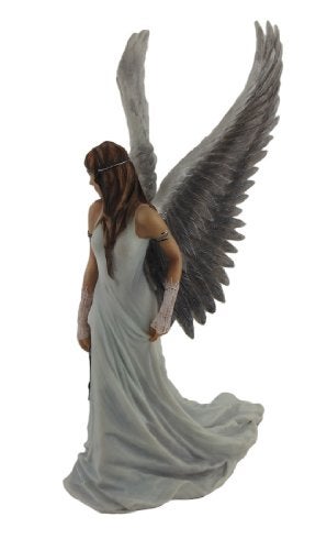 Veronese Design 9 1/2 Inch Spirit Guide Angel Statue by Anne Stokes - Image 3