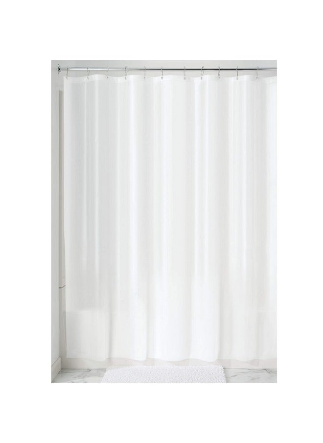 InterDesign iDesign PEVA Mold and Mildew Resistant Plastic Shower Curtain Liner for Use Alone or With Fabric Curtain, Set of 2, 72” x 72”, White  - Image 2