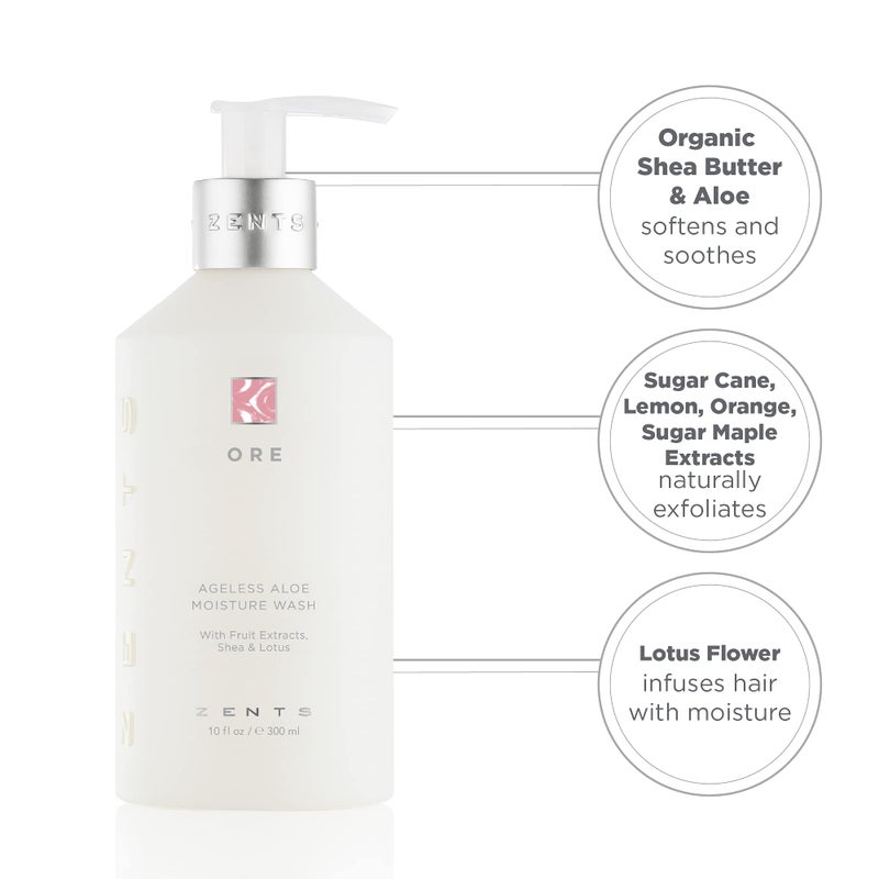 Zents Hand & Body Wash (Ore Fragrance) | Hydrating Anti-Aging Cleanser with Organic Shea Butter & Aloe for Dry Skin | Gentle & Nourishing | 10 fl oz - Image 5