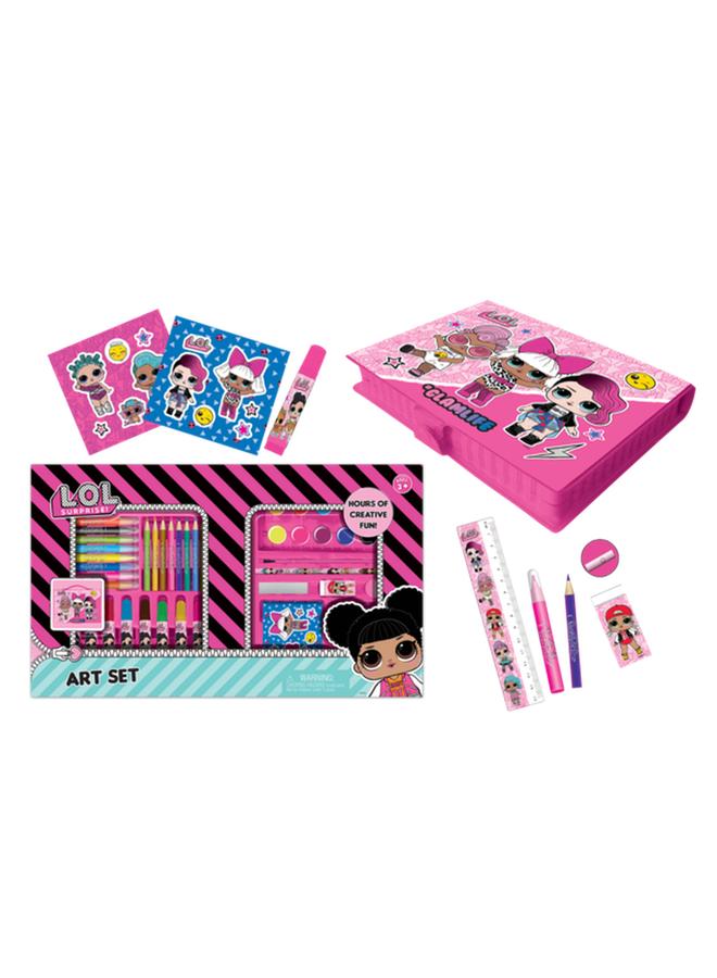 First Kid 52-Piece Lol Surprise Kids Drawing Art Set Multicolor FK-LOL-2102 - Image 1