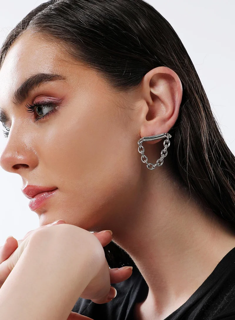 SOHI Chain Bar Artificial Drop Earring Jewellery