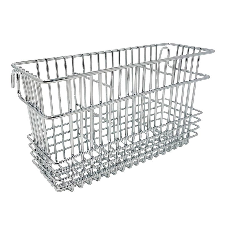 Better Houseware Silverware Utensil Drying Rack Holder Basket for Spoons  Chopsticks Silverware Caddy Silverware Drying Basket Silverware Drainer Basket 3 Compartments Chrome