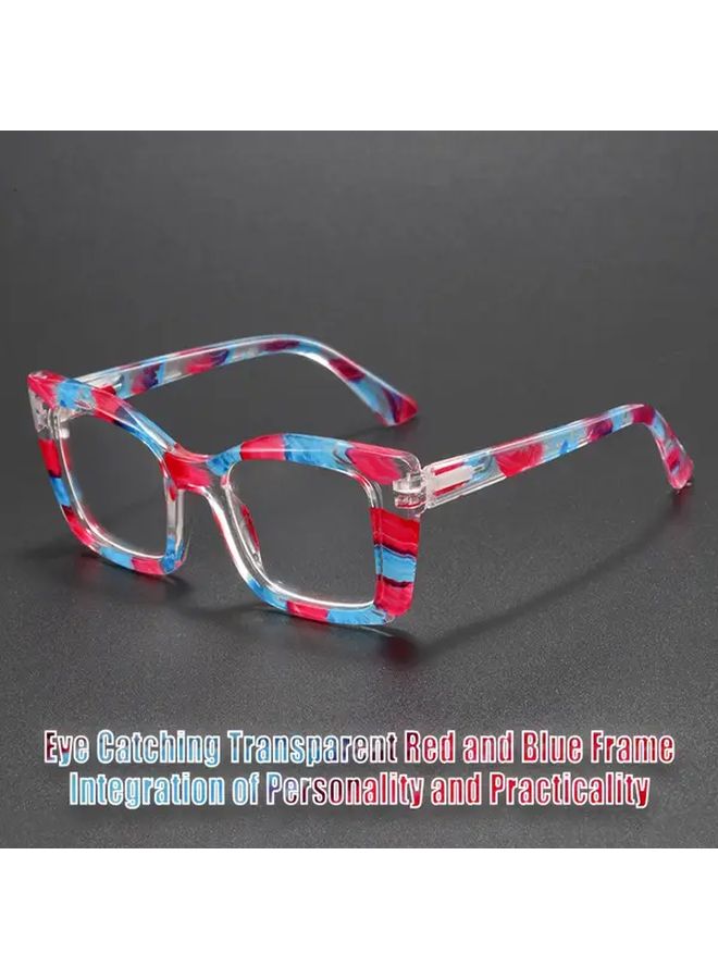 نظارات قراءة وردية شفافة بقوة تكبير 1.5 للمسافة القريبة خفيفة الوزن - Image 3
