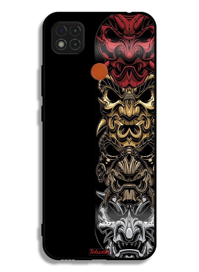 Tolwak Xiaomi Redmi 10A Protective Case Cover Heads Art - Image 2