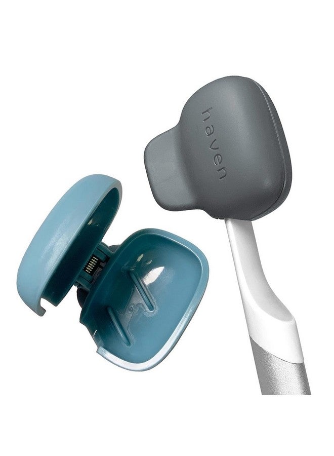 HAVEN Haven Toothbrush Cover - Fits Electronic and Manual Toothbrushes - Toothbrush Case Holder for Travel - Set of Two Tooth Brush Cap Protectors (Blue and Charcoal Gray) - Image 1