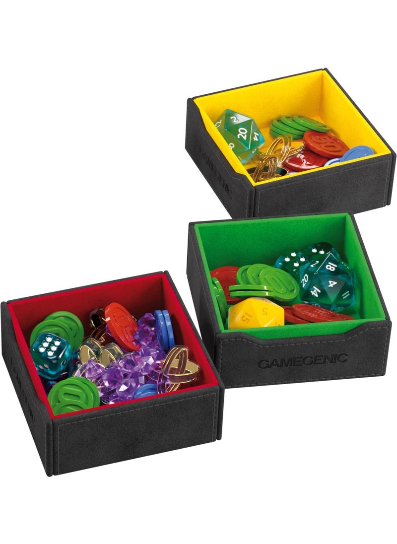 Asmodee Tokens Lair  Premium AllinOne Token Box with Integrated Dice Tray for Ultimate Gaming Experience Multifunctional Storage for Game Tokens Dice and Accessories Black Color Made by Gamegenic  - Image 5