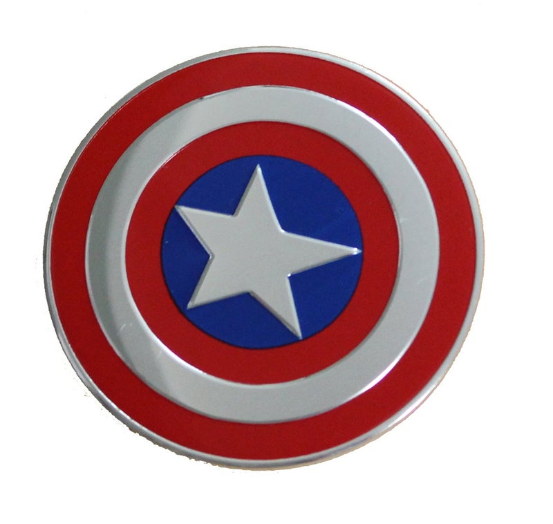CD Visionary Marvel Comics Retro Captain America Shield B Metal Sticker 5cm - Image 2