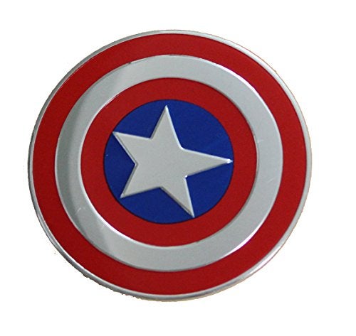 CD Visionary Marvel Comics Retro Captain America Shield B Metal Sticker 5cm - Image 1