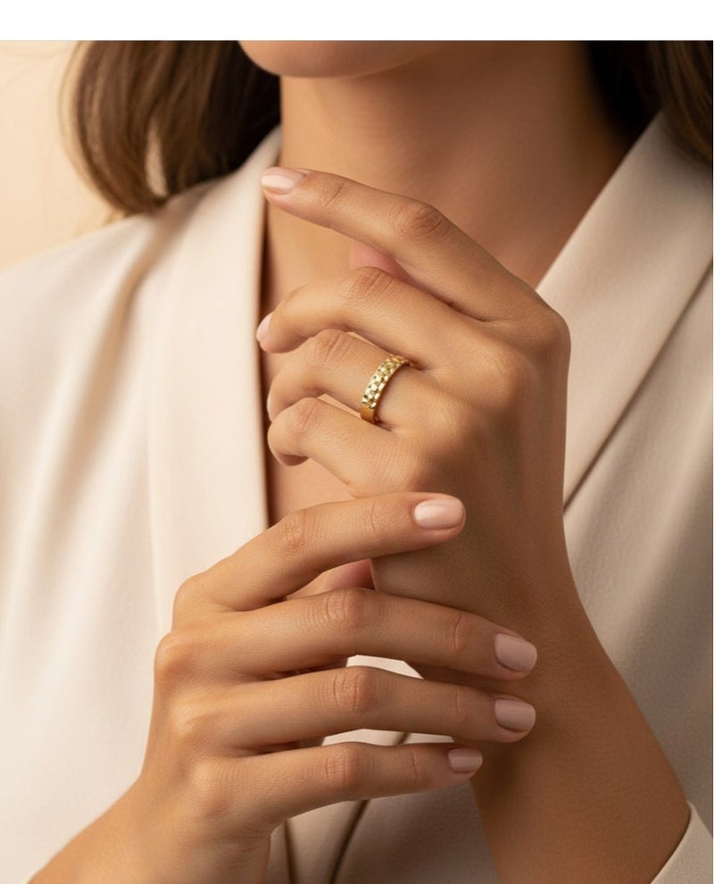 Ruby Art Gold 18K Pure Gold Women’s Ring, Premium Finish & Elegant Style , 2.14 Gram - Image 2