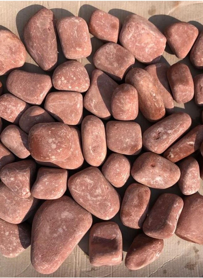 Generic - Agra Red Sandstone Pebble Stones - Image 1