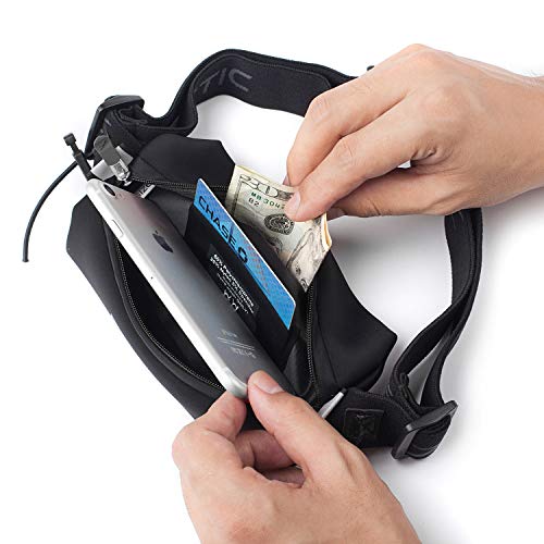 Fitletic Neo Race Belt, Black | Unique No Bounce Design for Marathon, Triathlon, Trail, 5k, 10k | Running Belt | N01R-01 - Image 3