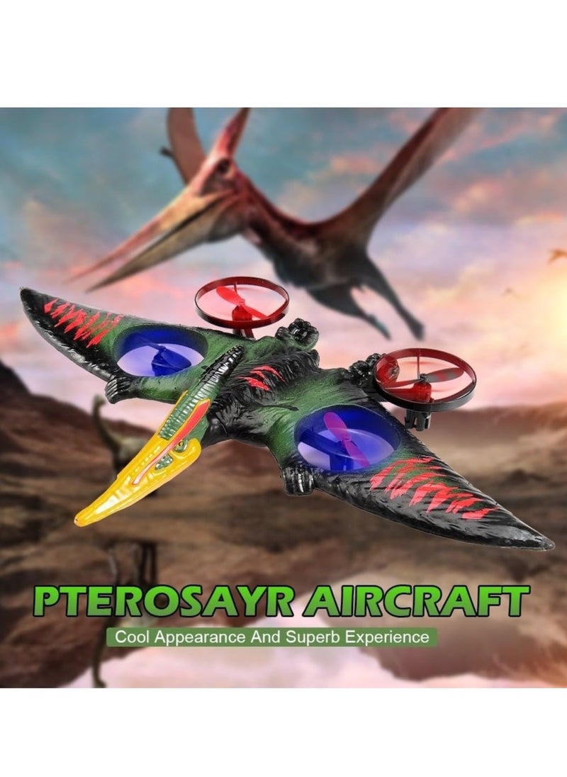 ELTRAZONE - Dragon Remote Control Airplane – RC Dinosaur Plane 2.4G 6-Axis Gyro EPP Foam RC Aircraft, One Key Take Off, 360° Rotation, Easy to Fly RC Glider for Kids & Beginners – Fun Flying Toy (Green) - Image 1