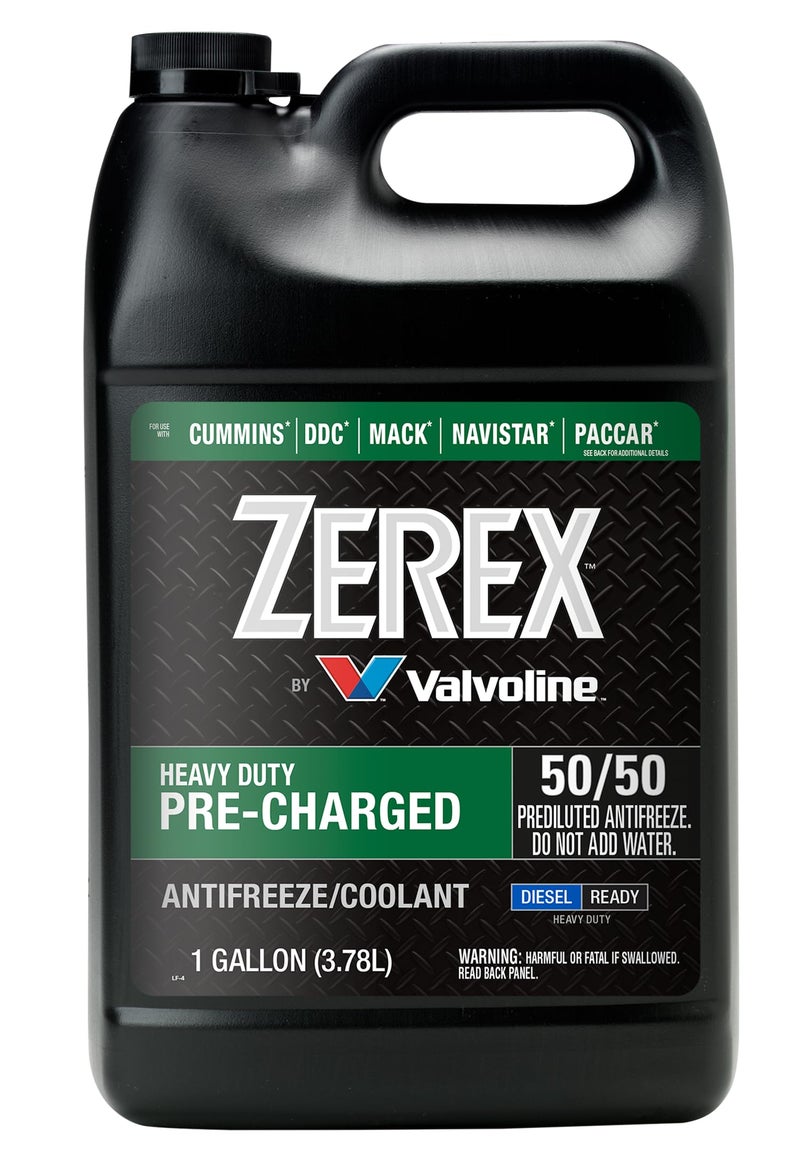 Zerex PreCharged Heavy Duty HD 5050 Prediluted ReadytoUse AntifreezeCoolant 1 GA