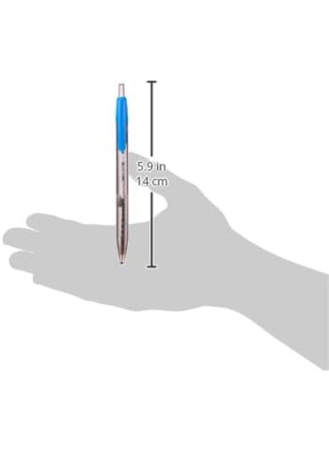 ناتاراج أقلام ناتاراج بريسايز ذات رأس كروي دقيق - عبوة من 25 قلمًا، حبر أزرق، كتابة سلسة ودقيقة - Image 3