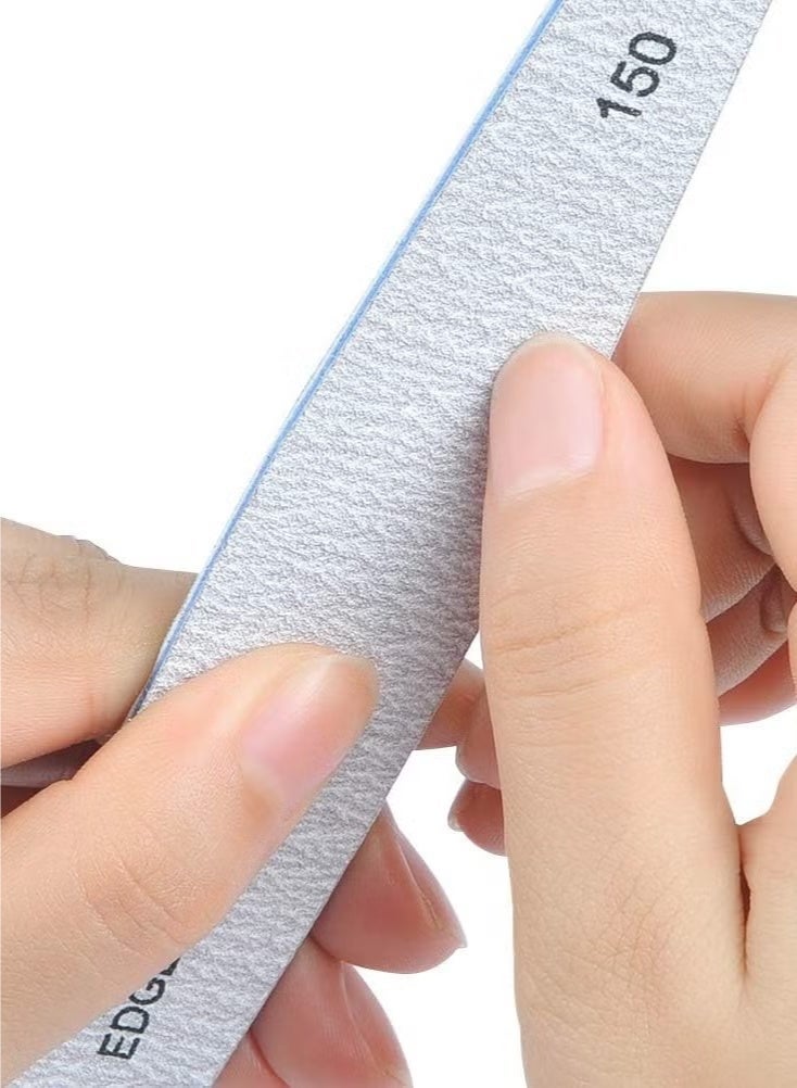 مجموعة مبارد وملمعات أظافر احترافية للأظافر الأكريليك والجل والأظافر الطبيعية، ألواح صنفرة مزدوجة الجوانب، مبرد وملمع أظافر قابل للغسل، ملمع أظافر بدرجات خشونة 100/150/180/220/240/280/1000/4000 - Image 5