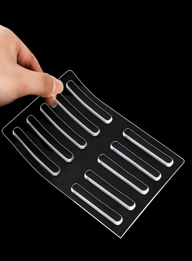 SIMXEN Wall Protector Rubber Stopper 20 Pcs Clear Round Door Knob Cover Self Adhesive Bumpers Guard from Doors Handle Door Stop Stick On Cabinet Furniture Corner Refrigerator (10 PCS) - Image 1