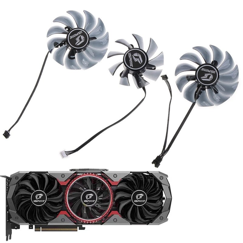 89/75mm Cooler Fan 4Pin 12V VGA Graphics Card for Colorful 2060 2070 2080 2080Ti 1660ti 1660 Cooler Graphics Card Cooling Fan - Image 5