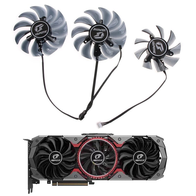 89/75mm Cooler Fan 4Pin 12V VGA Graphics Card for Colorful 2060 2070 2080 2080Ti 1660ti 1660 Cooler Graphics Card Cooling Fan - Image 2