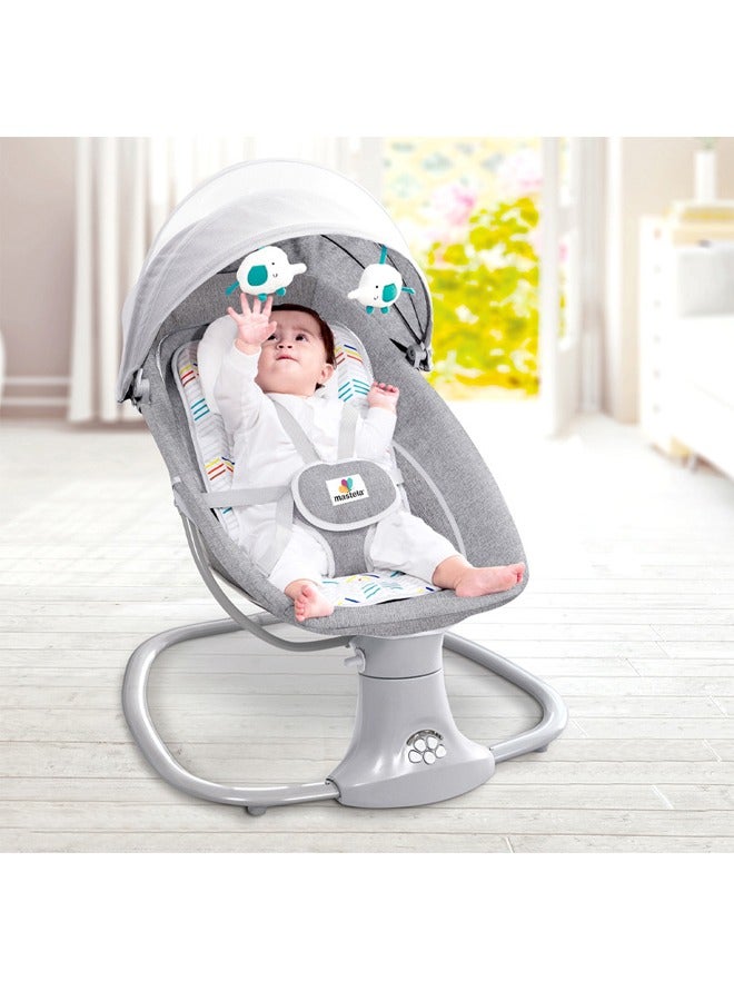 Mastela Baby Swing for Infants - Electric Baby Rocker with 5 Speeds, 3-in-1 Adjustable Backrest Baby Bouncer, Remote Control Rocking Chair - Image 5