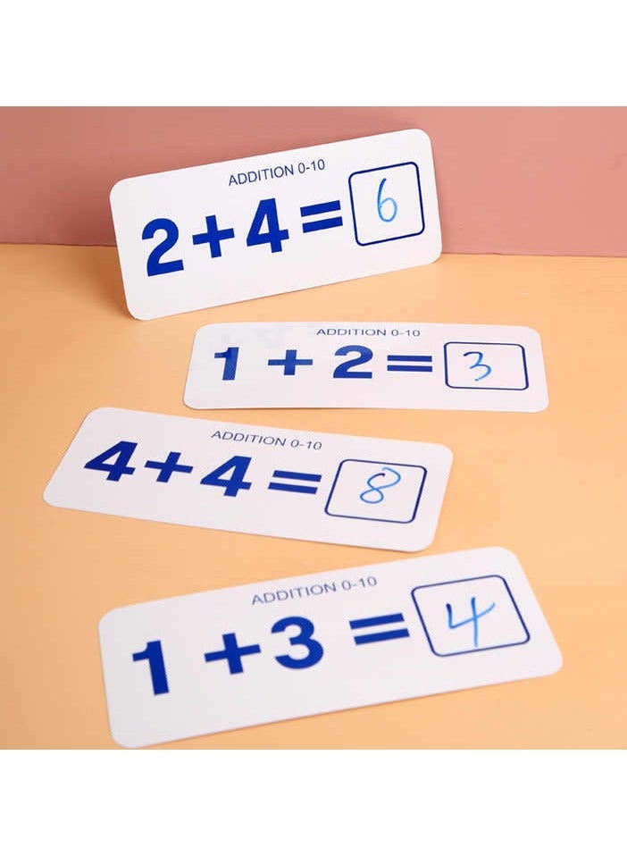 حديقة الألعاب بطاقات الأرقام والحساب مع أعواد العد - لعبة تعلم الرياضيات مونتيسوري للأطفال، مجموعة حسابية للتعليم المبكر، لعبة العد التعليمية للأطفال في مرحلة ما قبل المدرسة - Image 3