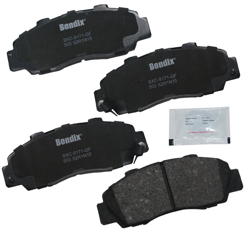 Bendix Priority1 CFC503 Ceramic Front Brake Pads for Select Models Acura CL, Integra, Legend, NSX, RL, TL, Vigor, Honda Accord, CR-V, EV Plus, Odyssey, Prelude, Isuzu Oasis - Image 1