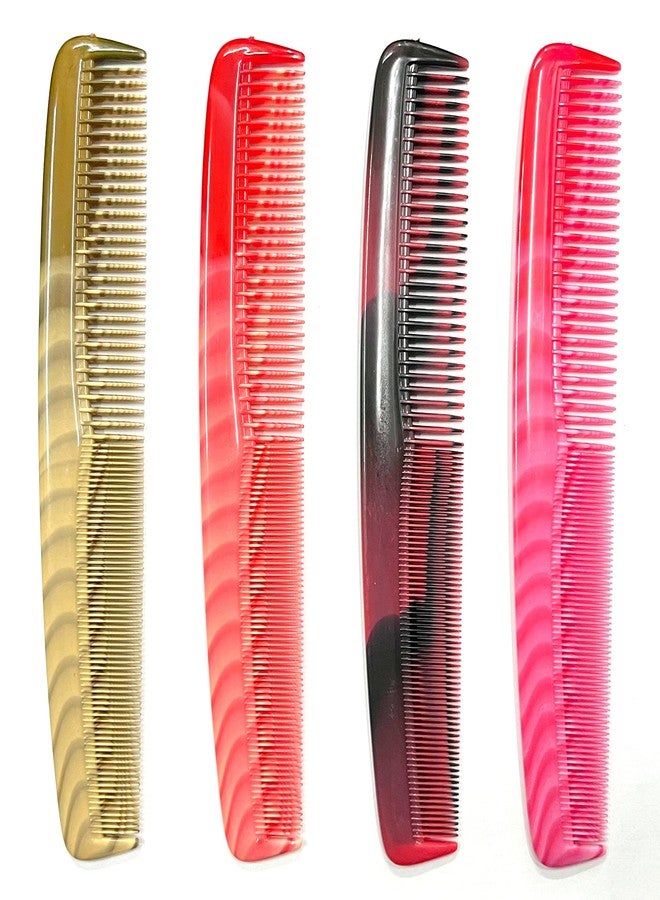 مابل مجموعة أمشاط مابل بريميوم لفك تشابك الشعر، مطبوعة، للرجال والنساء (متعددة الألوان)، عبوة من 4 قطع - Image 1